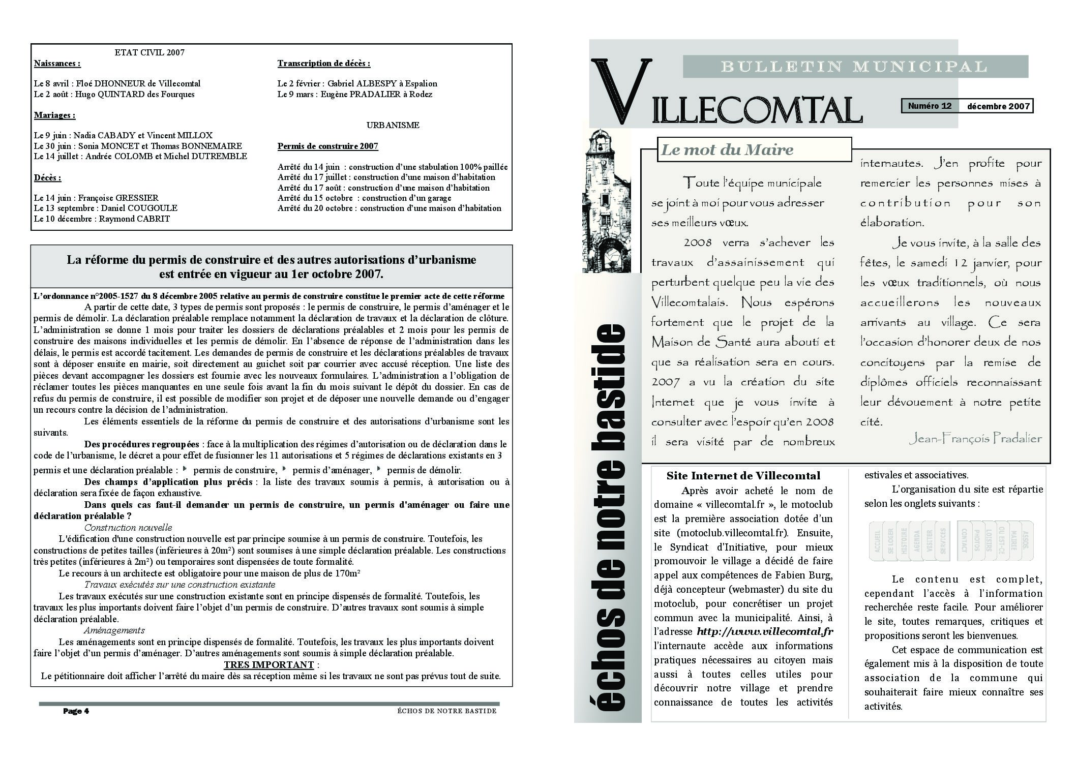 Bulletin municipal n°12