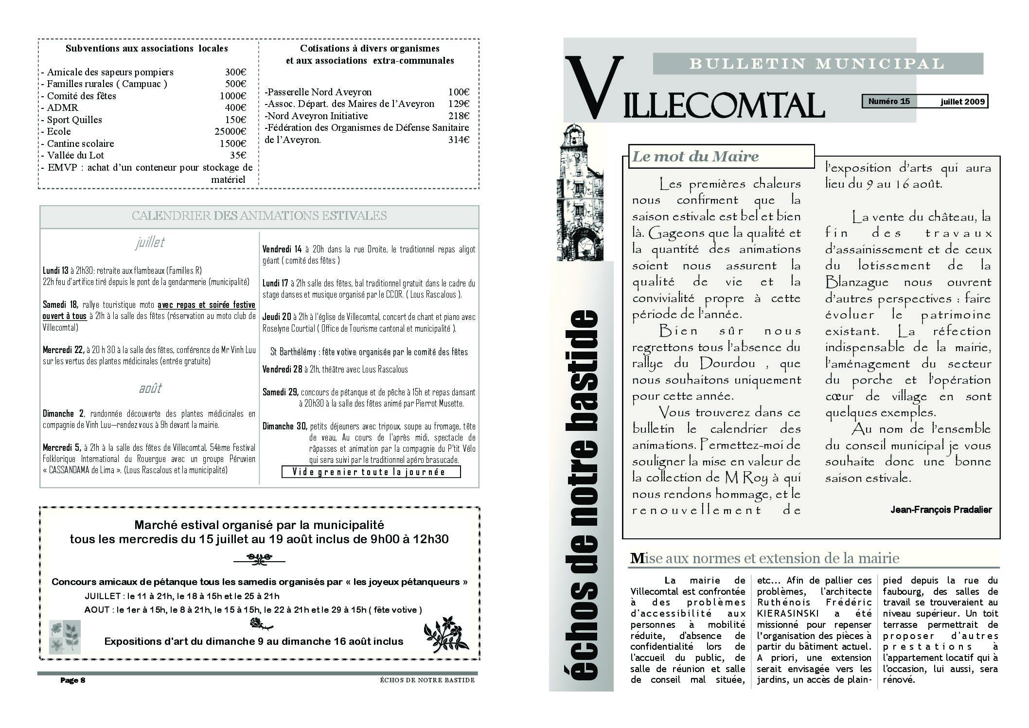 Bulletin municipal n°15