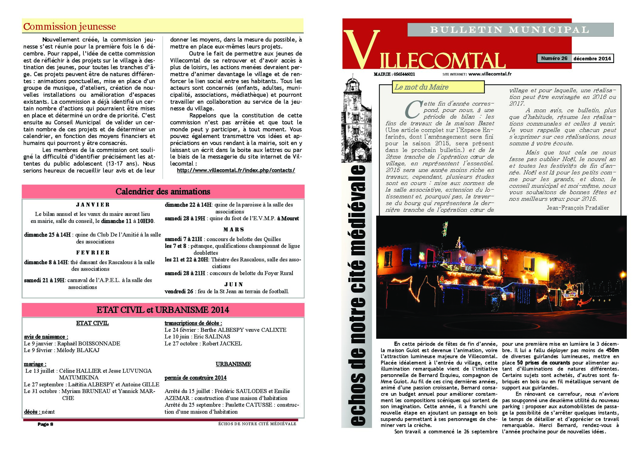 Bulletin municipal n°26