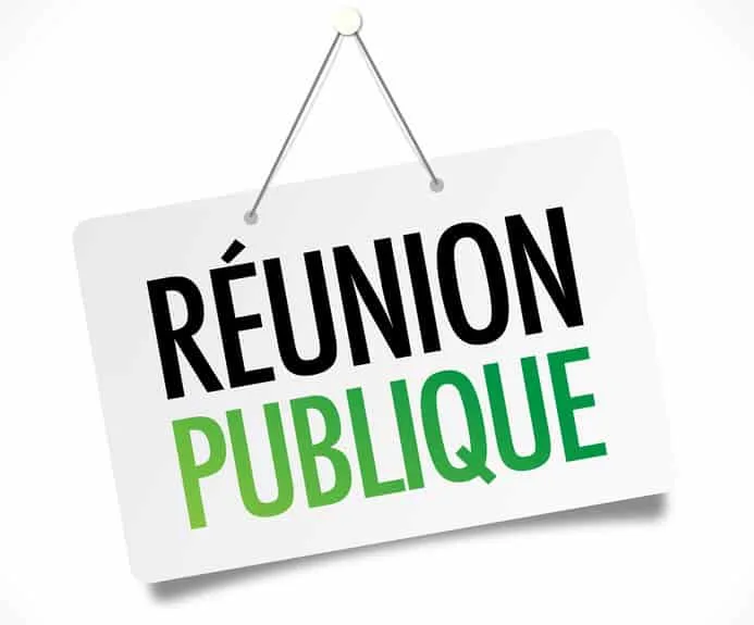 Réunion publique Réunion publique