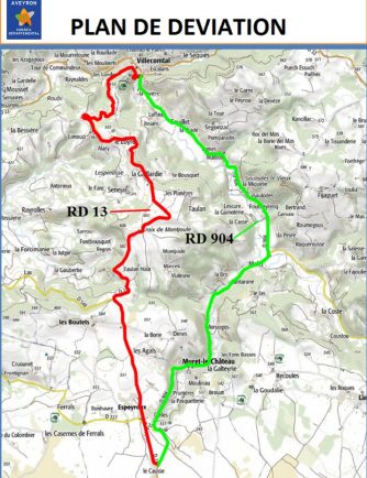 Travaux de réfection RD13 du 13 Mai au 24 Mai 2019.