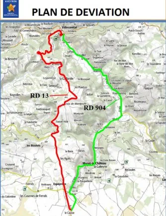 Travaux de réfection RD13 du 13 Mai au 24 Mai 2019.