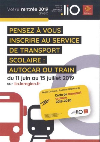 pensez a vous inscrire au service de transport scolaire