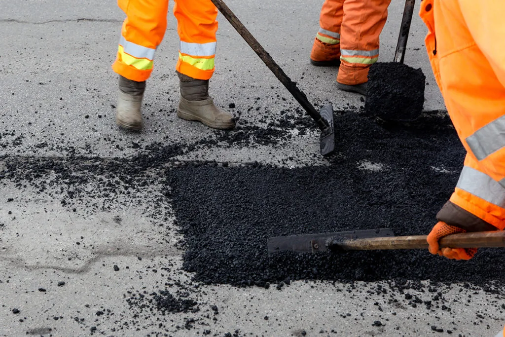 Travaux d'enrobage