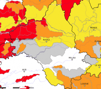 Carte Départementale des Arrêtés (Aveyron)