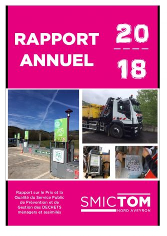 SMICTOM NORD AVEYRON - Rapport sur le Prix et la Qualité du Service Public de Prévention et de Gestion des DECHETS ménagers et assimilés