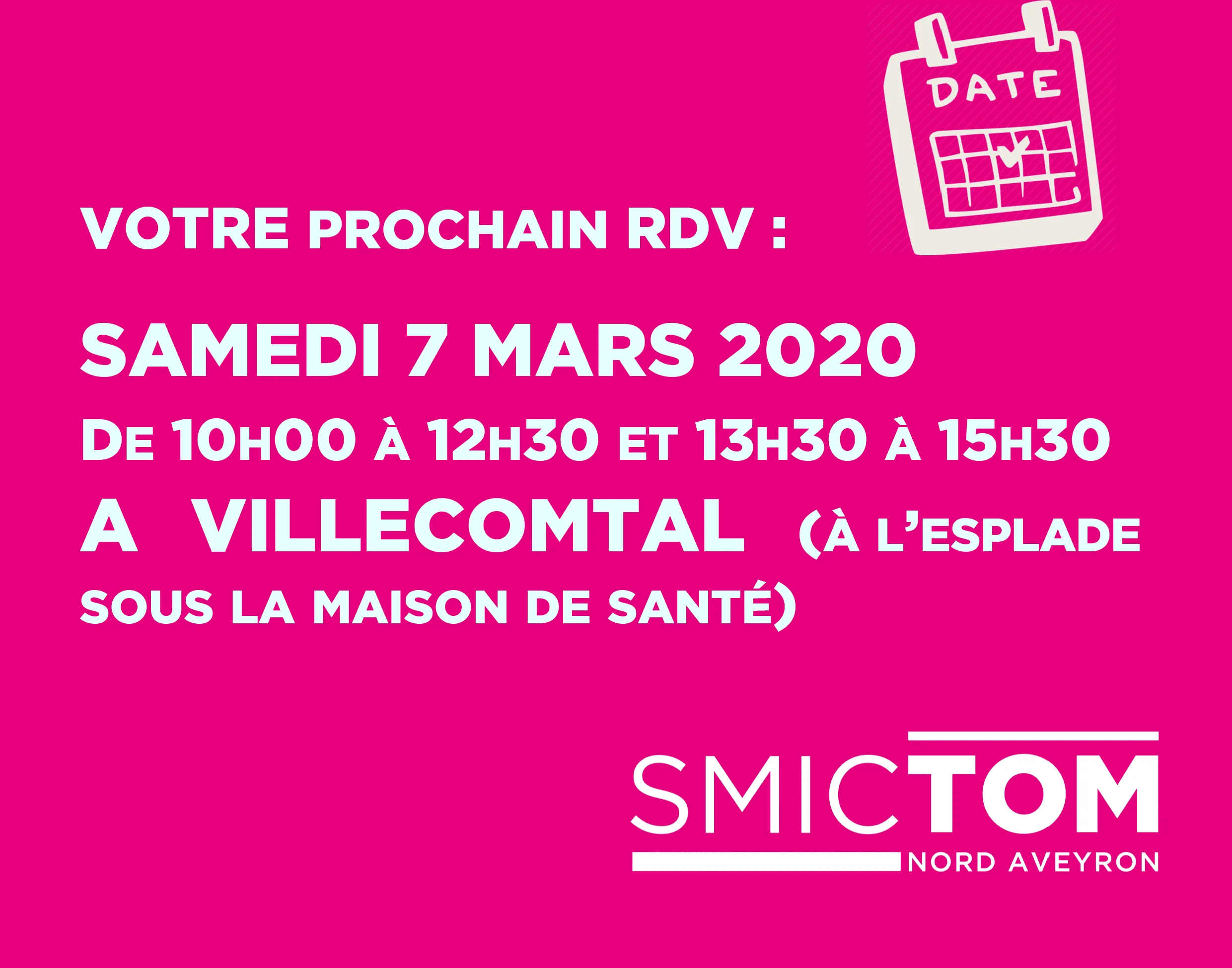 7 mars 2020 à Villecomtal La déchetterie mobile se déplace