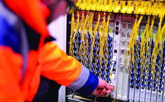 Construction du réseau fibre optique à Villecomtal en Aveyron