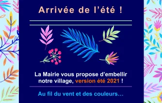 Affiche embellissement du village 2021