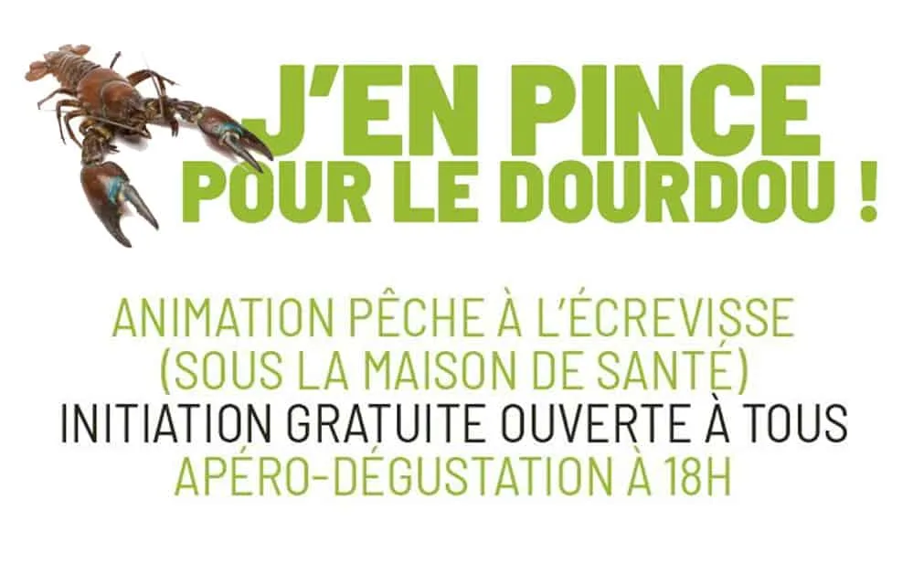Animation pêche à l’écrevisse dans le Dourdou Animation pêche à l'écrevisse dans le Dourdou