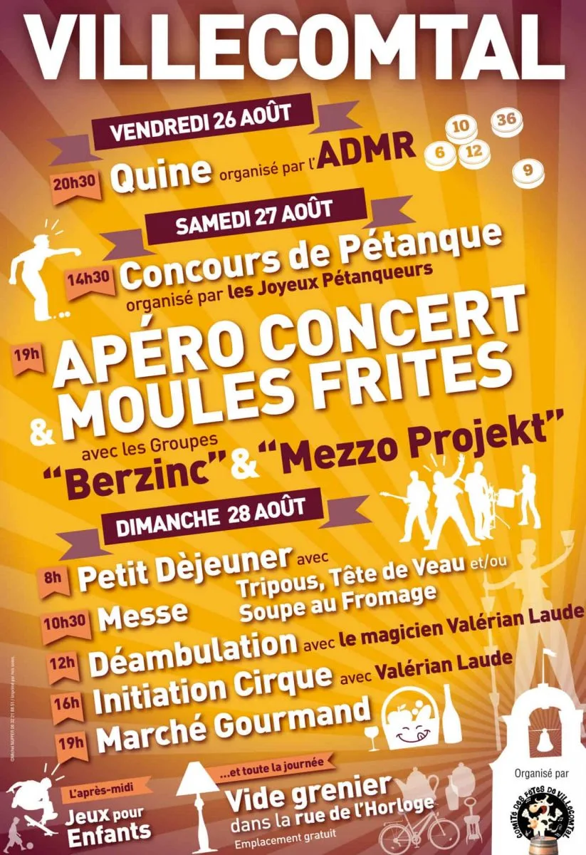 Fête de la st Barthelemy Villecomtal 2022