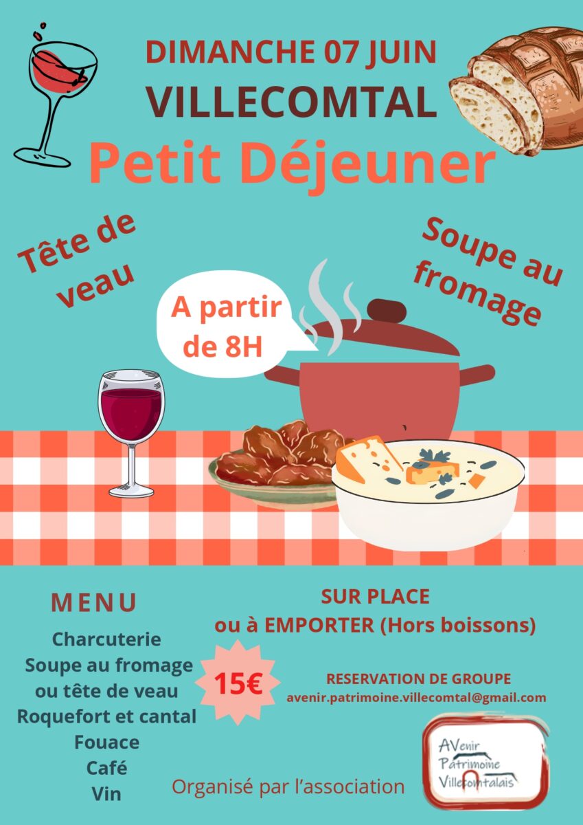 Petit Déjeuner Tête de Veau et Soupe au Fromage